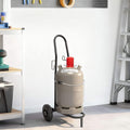 vidaXL Handwagen Schwarz und Rot 49 x 49 x 101 cm Stahl