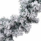 vidaXL Weihnachtsgirlande mit LED-Lichtern Grün 5 m PVC