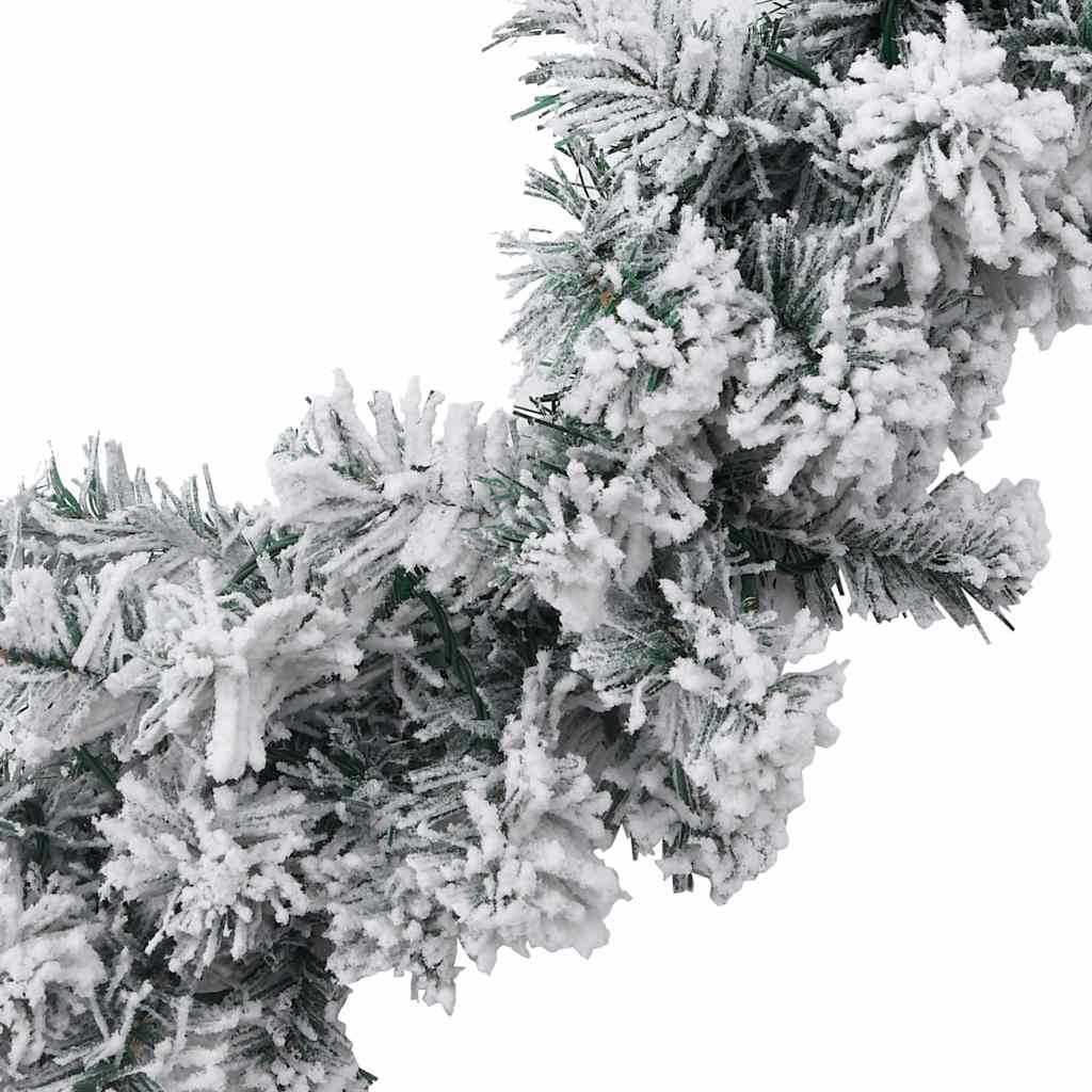 vidaXL Weihnachtsgirlande mit LED-Lichtern Grün 5 m PVC