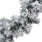 vidaXL Weihnachtsgirlande mit LED-Leuchten Grün 10 m PVC