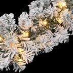 vidaXL Weihnachtsgirlande mit LED-Leuchten Grün 10 m PVC