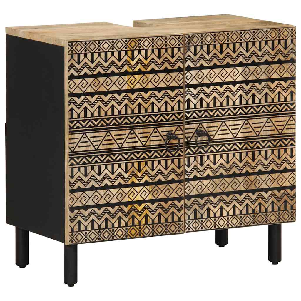 vidaXL 5-tlg. Badmöbel-Set Massivholz Mango