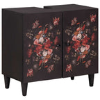 vidaXL Badezimmerschrank-Set Wandmontiert 2 pcs Massivholz Mango