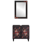 vidaXL Badezimmerschrank-Set Wandmontiert 2 pcs Massivholz Mango