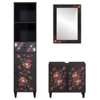 vidaXL Badezimmerschrank-Set mit Schubladen 3 pcs Massivholz Mango