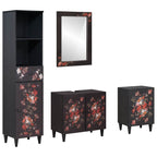 vidaXL Badezimmerschrank-Set mit Schubladen 4 pcs Massivholz Mango
