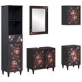 vidaXL Badezimmerschrank-Set mit Schubladen 5 pcs Massivholz Mango