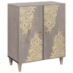 vidaXL Badezimmerschrank-Set 3 pcs Grau und Gold 180 x 33 x 75 cm