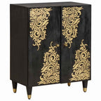 vidaXL Badezimmerschrank-Set mit Regal 3 pcs Schwarz 180 x 33 x 75 cm