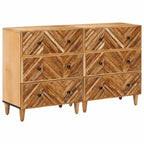 vidaXL Stauraumschränke 2 pcs Braun 60 x 33,5 x 75 cm Massivholz Mango
