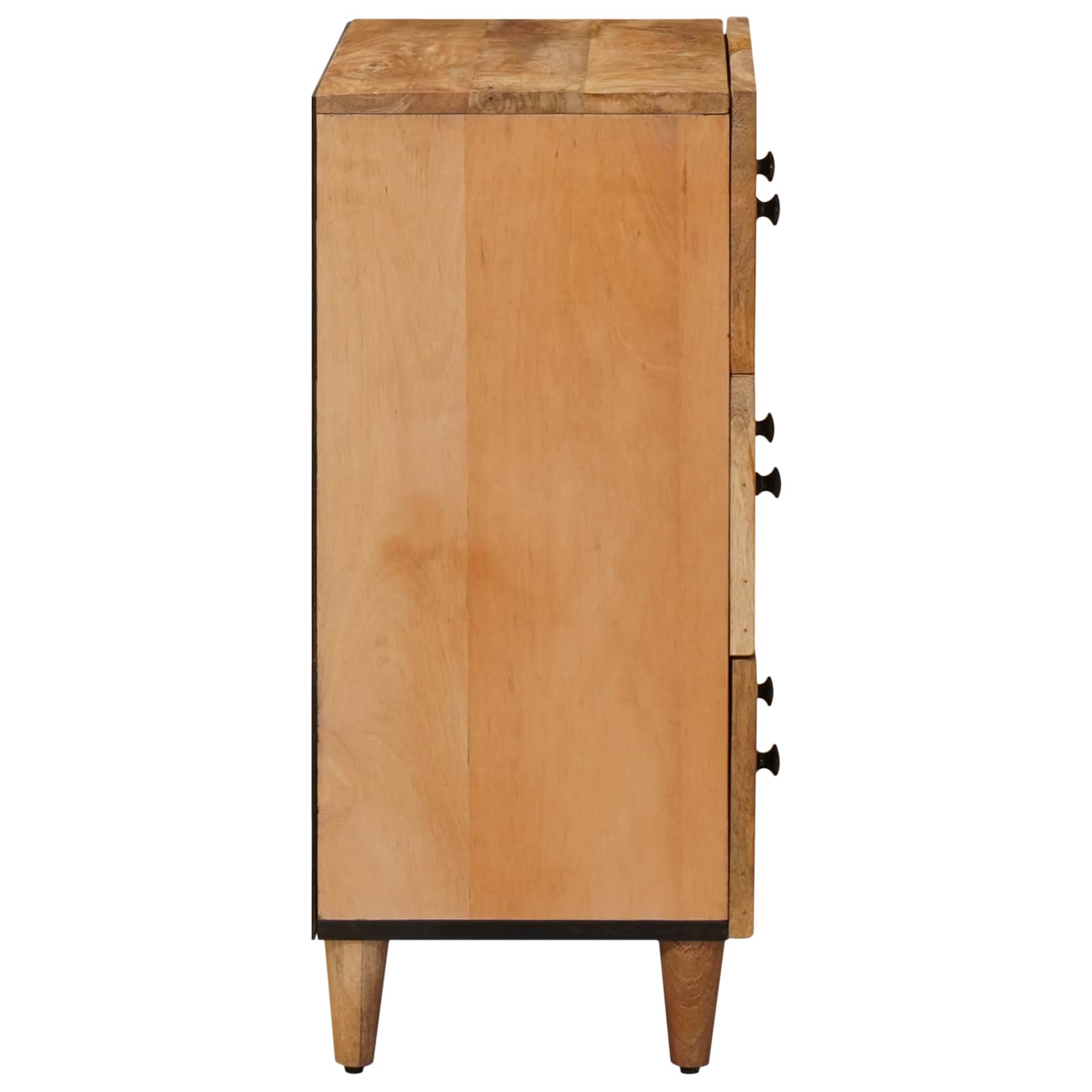 vidaXL Stauraumschränke 2 pcs Braun 60 x 33,5 x 75 cm Massivholz Mango