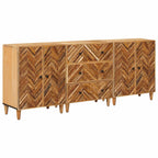 vidaXL Stauraumschränke 3 pcs Braun 60 x 33,5 x 75 cm Massivholz Mango