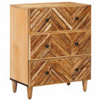 vidaXL Stauraumschränke 3 pcs Braun 60 x 33,5 x 75 cm Massivholz Mango