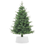 vidaXL Weihnachtsbaum-Rock Weiß Ø56x23 cm Kunststoff