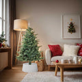 vidaXL Weihnachtsbaum-Rock Weiß Ø56x23 cm Kunststoff