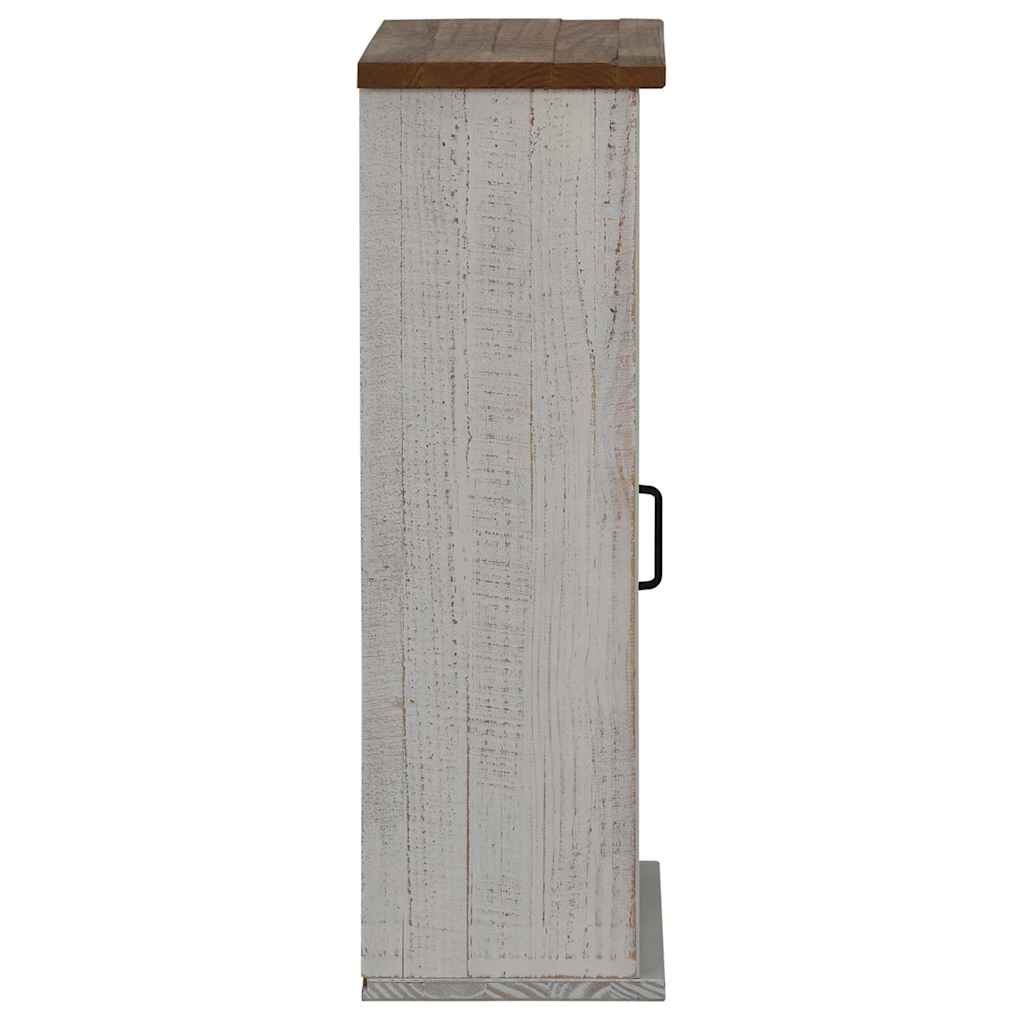 vidaXL Hängeschrank HALDEN mit Schiebetür Weiß 49x22,5x70 cm Kiefer