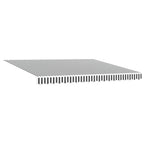 vidaXL Markise Manuell mit LEDs Anthrazit & Weiß 400x300 cm