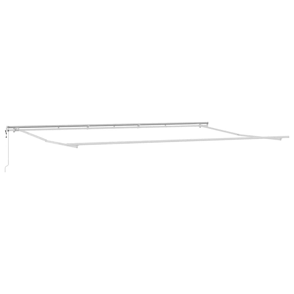 vidaXL Markise Automatisch Einziehbar Anthrazit und Weiß 600x300 cm