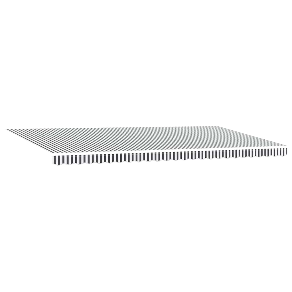 vidaXL Markise Automatisch Einziehbar Anthrazit und Weiß 600x300 cm