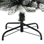 vidaXL Künstlicher Weihnachtsbaum Schlank mit Schnee 120 cm PVC & PE