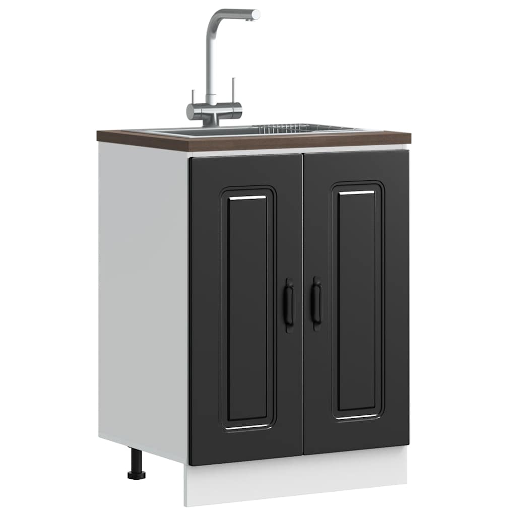 vidaXL Spülenunterschrank Kalmar Weiß 60x46x81,5 cm Holzwerkstoff
