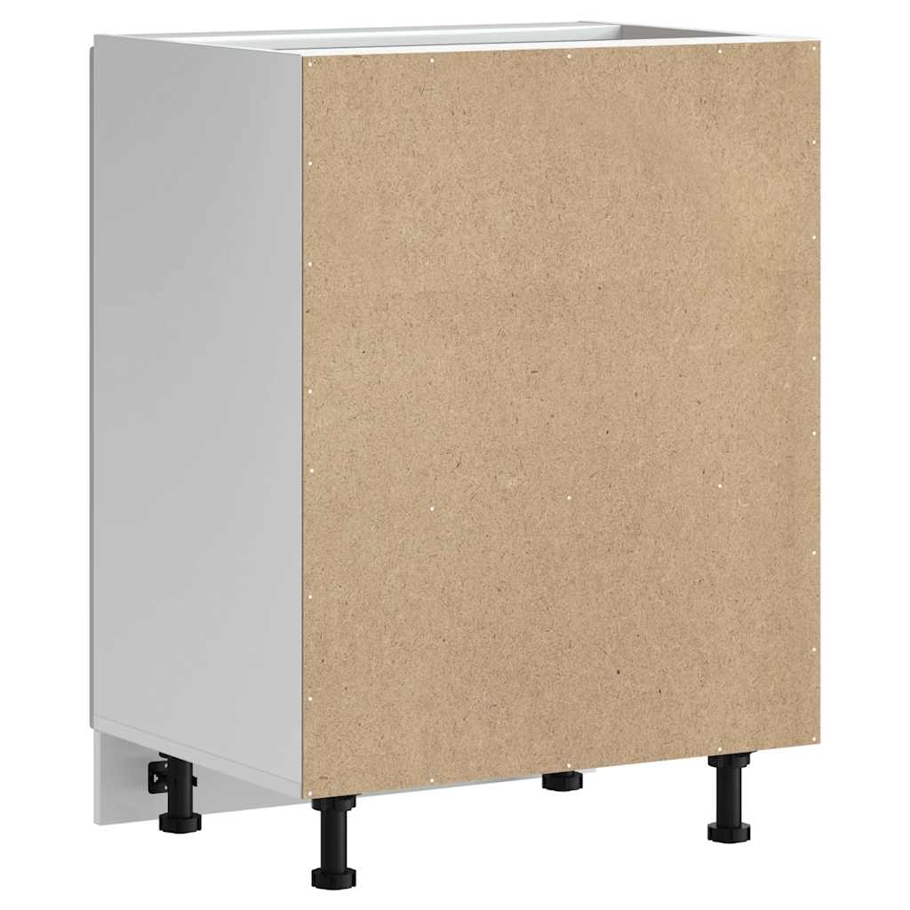 vidaXL Spülenunterschrank Kalmar Hochglanz-Weiß 60x46x81,5 cm