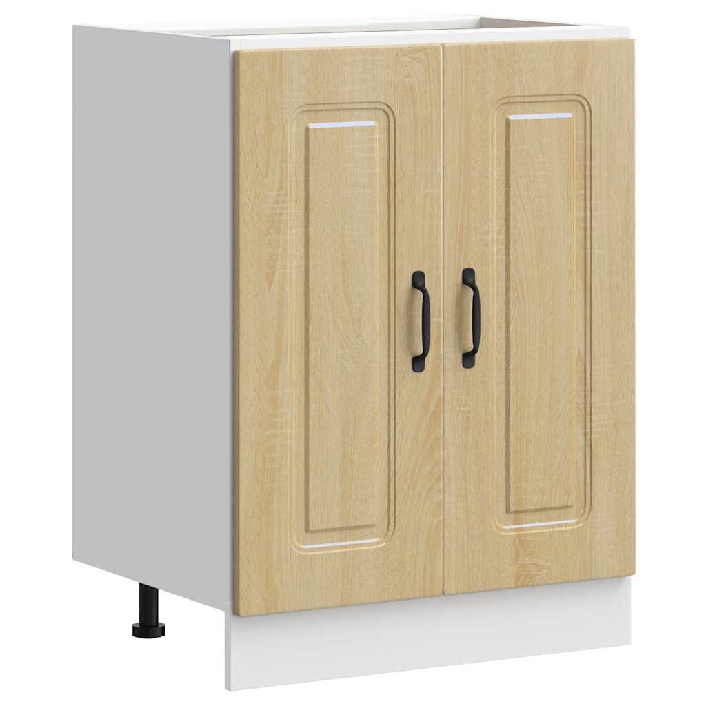 vidaXL Spülenunterschrank Kalmar Sonoma-Eiche 60x46x81,5 cm
