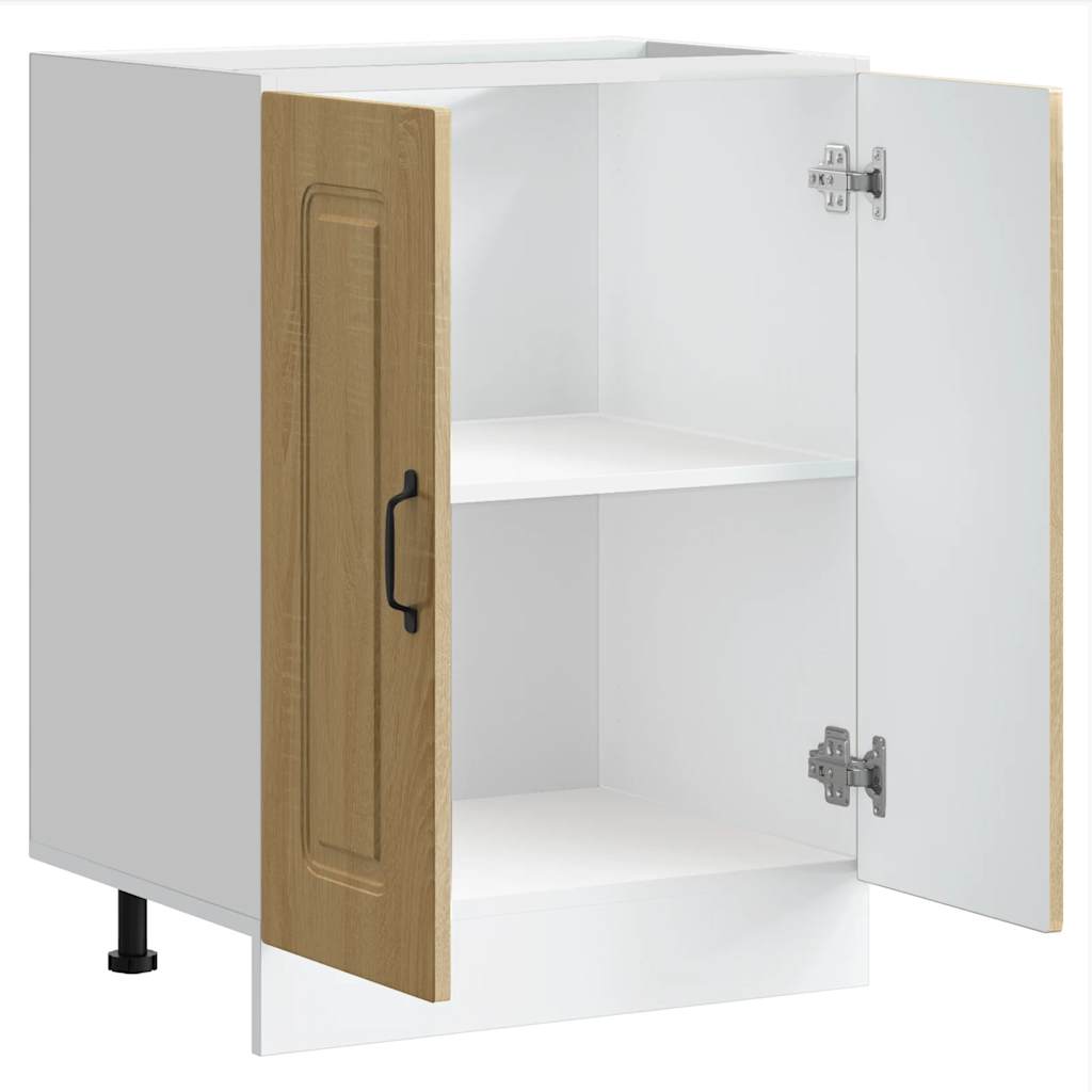 vidaXL Spülenunterschrank Kalmar Sonoma-Eiche 60x46x81,5 cm
