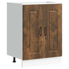vidaXL Spülenunterschrank Kalmar Räuchereiche 60x46x81,5 cm