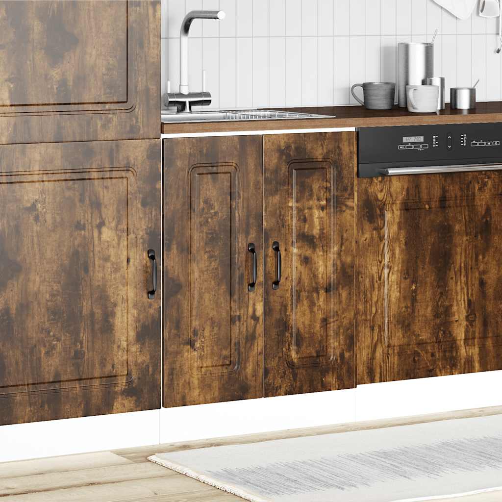 vidaXL Spülenunterschrank Kalmar Räuchereiche 60x46x81,5 cm