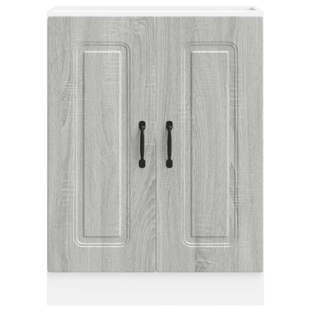 vidaXL Spülenunterschrank Kalmar Grau Sonoma 60x46x81,5 cm