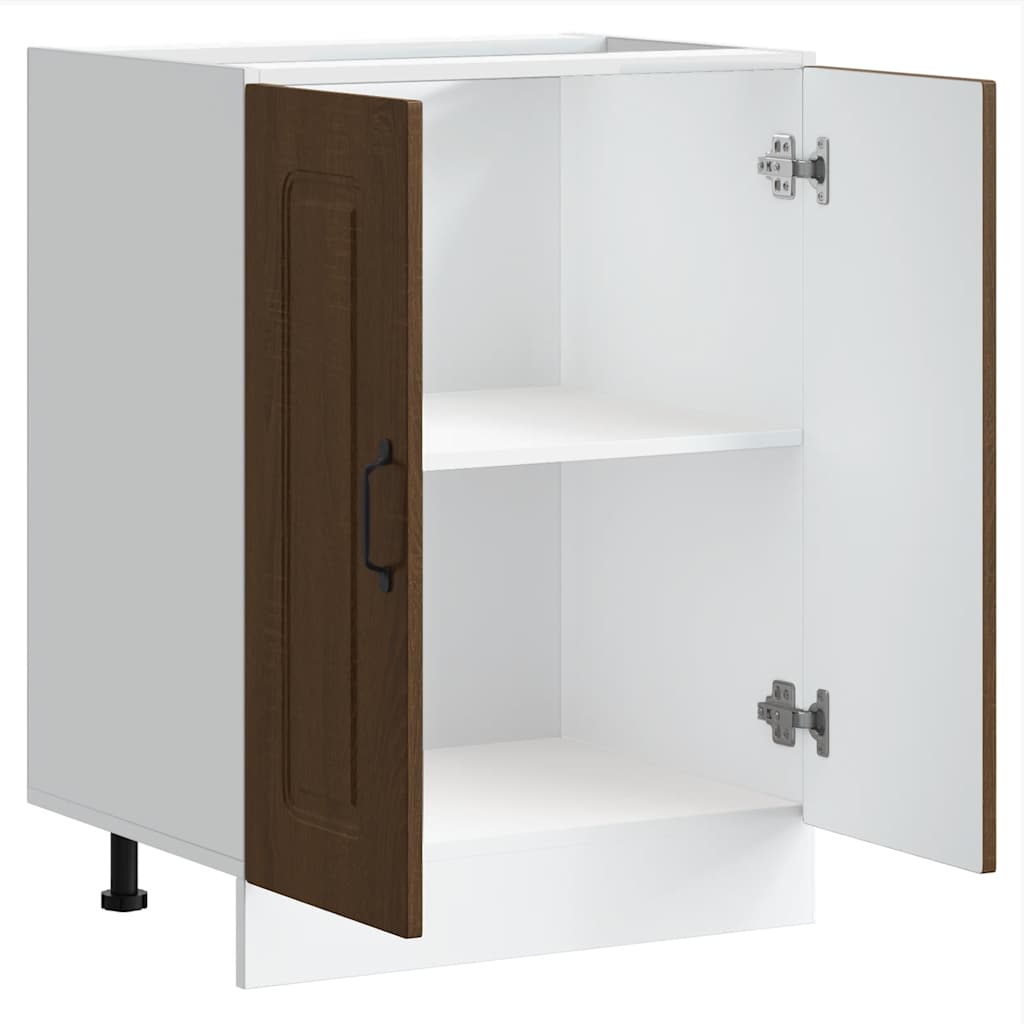 vidaXL Spülenunterschrank Kalmar Braun Eichen-Optik 60x46x81,5 cm