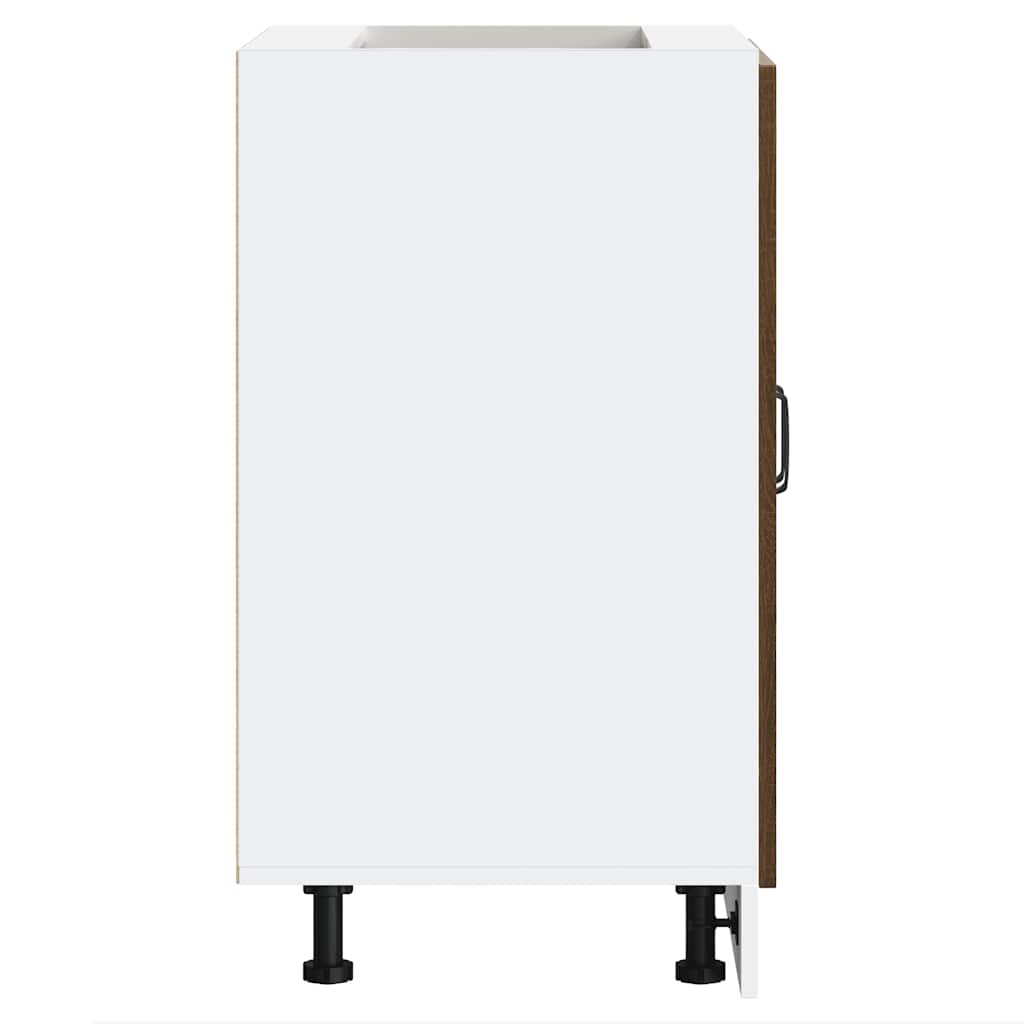 vidaXL Spülenunterschrank Kalmar Braun Eichen-Optik 60x46x81,5 cm