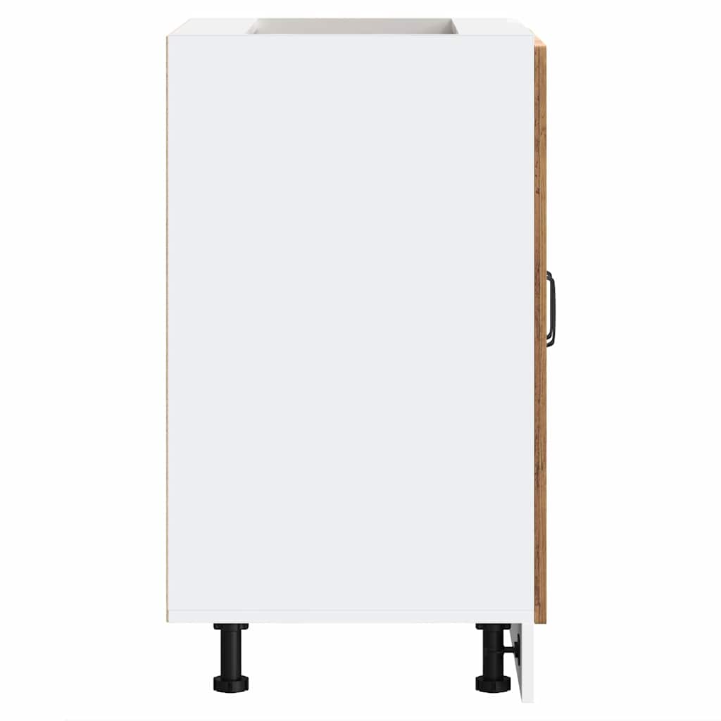 vidaXL Spülenunterschrank Kalmar Altholz-Optik 60x46x81,5 cm