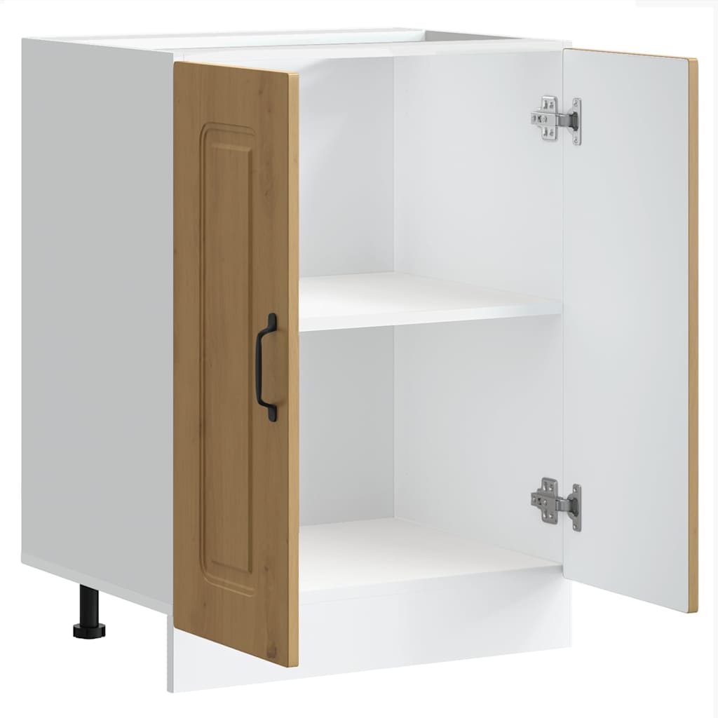 vidaXL Spülenunterschrank Kalmar Artisan-Eiche 60x46x81,5 cm