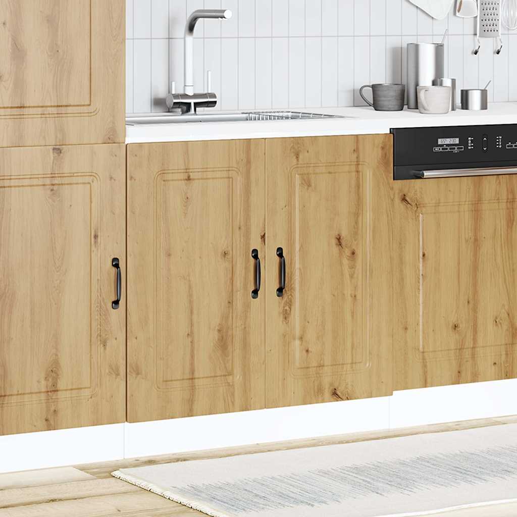 vidaXL Spülenunterschrank Kalmar Artisan-Eiche 80x46x81,5 cm