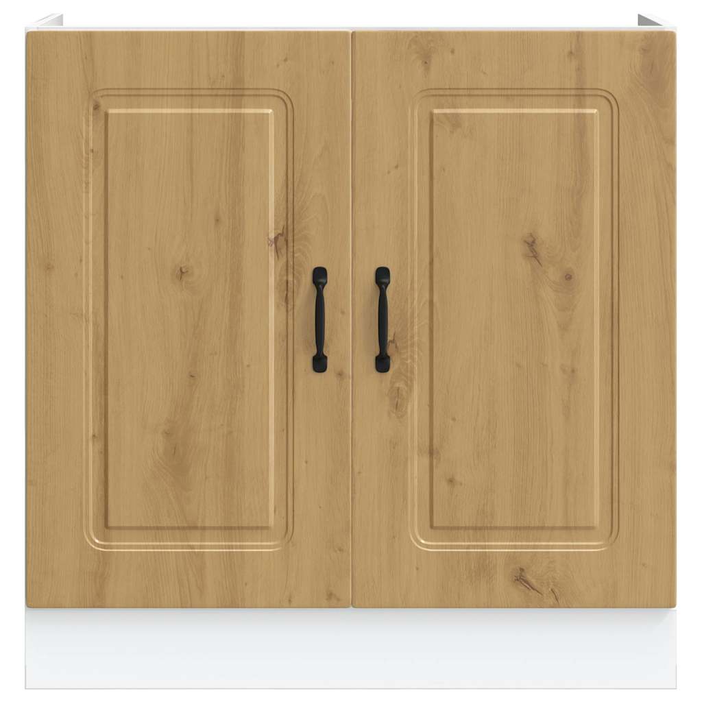 vidaXL Spülenunterschrank Kalmar Artisan-Eiche 80x46x81,5 cm