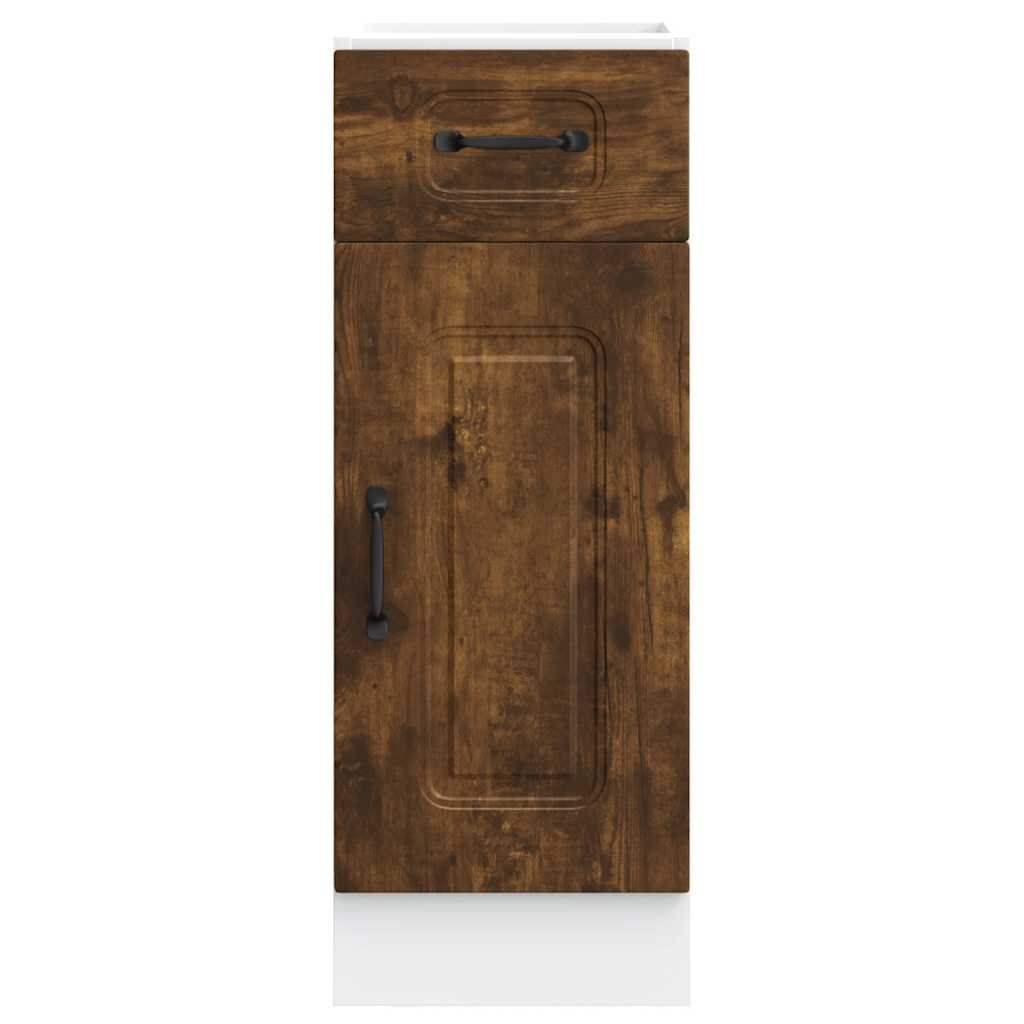 vidaXL Küchenunterschrank Kalmar Räuchereiche Holzwerkstoff