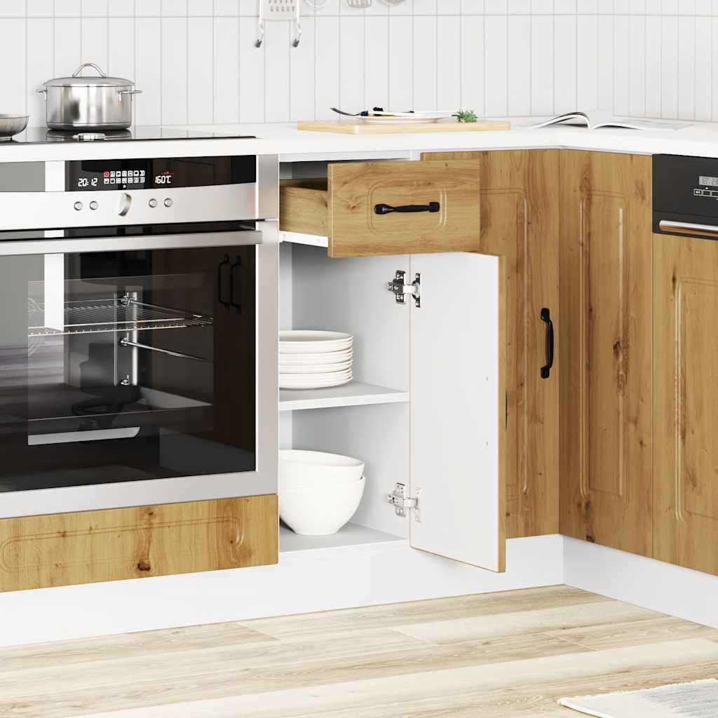 vidaXL Küchenunterschrank Kalmar Artisan-Eiche Holzwerkstoff