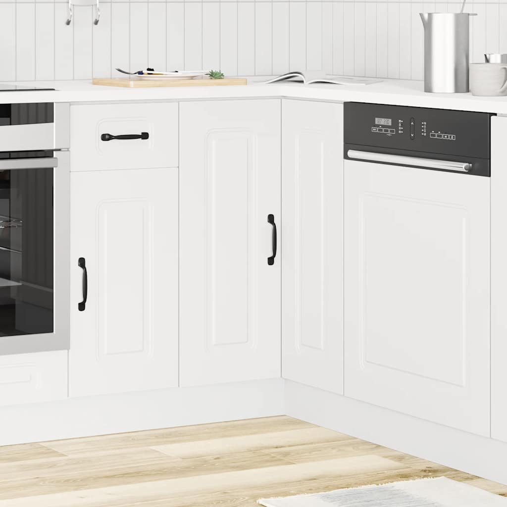 vidaXL Küchen-Eckunterschrank Kalmar Weiß Holzwerkstoff