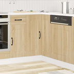 vidaXL Küchen-Eckunterschrank Kalmar Sonoma-Eiche Holzwerkstoff