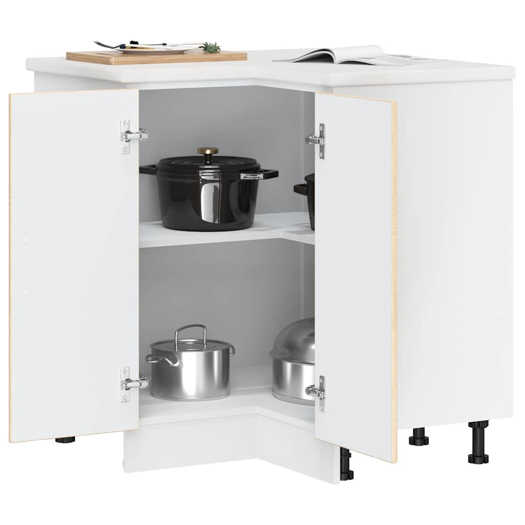 vidaXL Küchen-Eckunterschrank Kalmar Sonoma-Eiche Holzwerkstoff