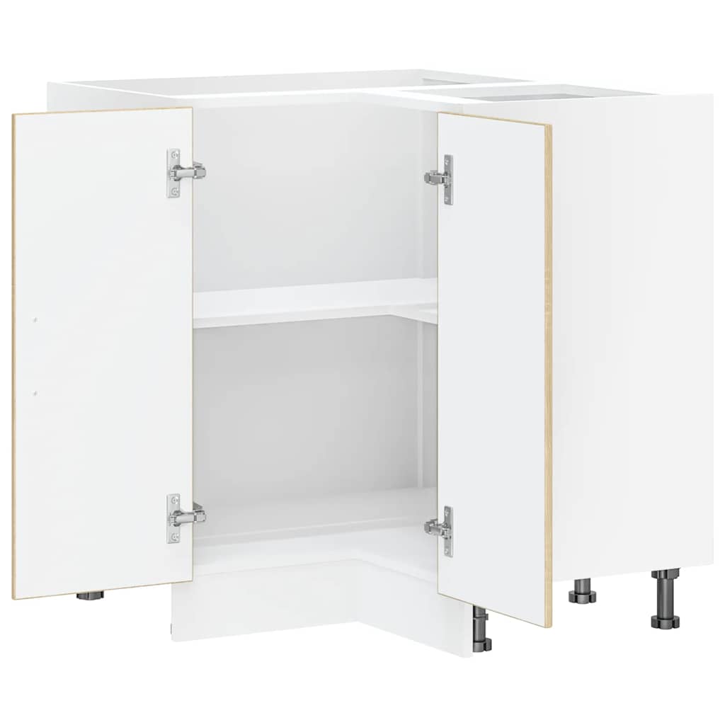 vidaXL Küchen-Eckunterschrank Kalmar Sonoma-Eiche Holzwerkstoff