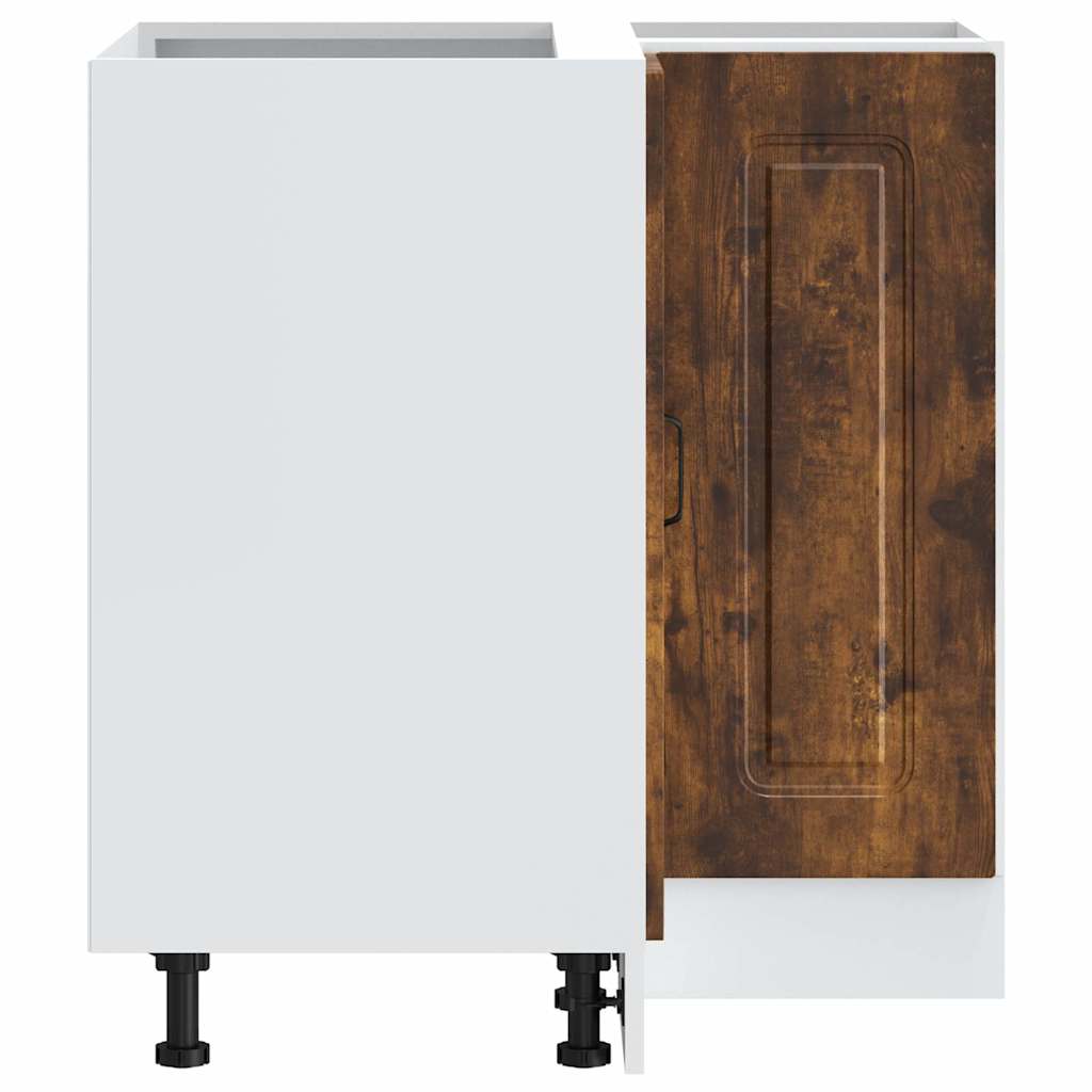 vidaXL Küchen-Eckunterschrank Kalmar Räuchereiche Holzwerkstoff