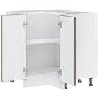 vidaXL Küchen-Eckunterschrank Kalmar Braun Eichen-Optik Holzwerkstoff