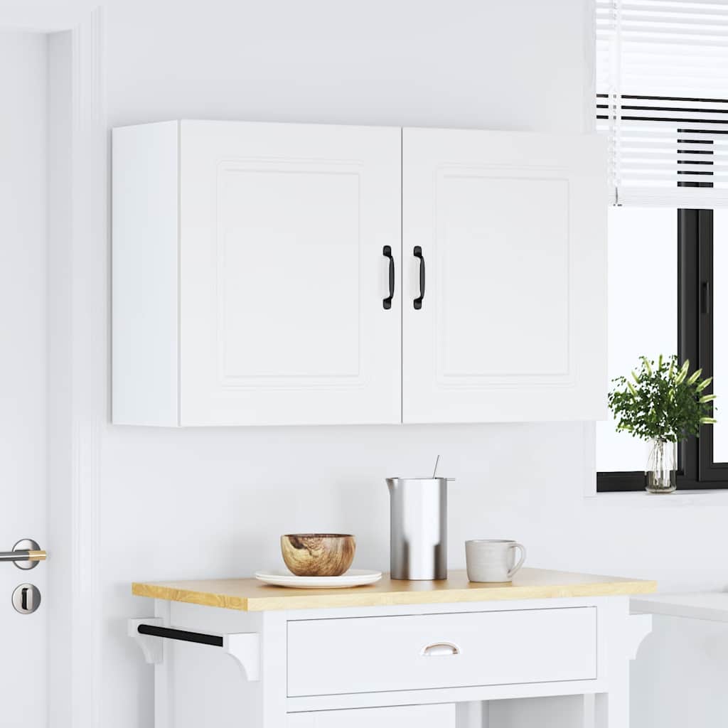 vidaXL Küchen-Hängeschränke 2 Stk. Kalmar Weiß Holzwerkstoff