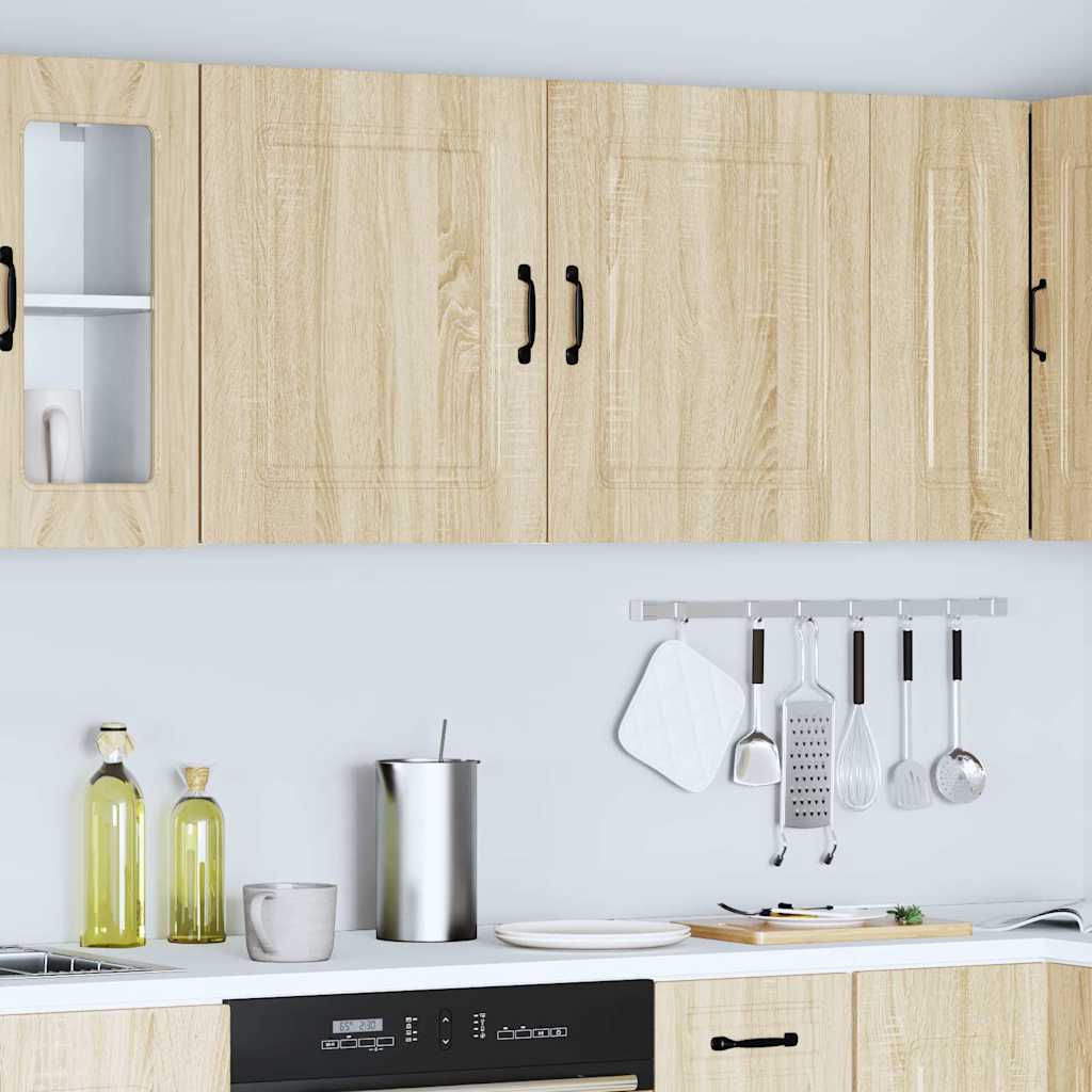 vidaXL Küchen-Hängeschränke 2 Stk. Kalmar Sonoma-Eiche Holzwerkstoff