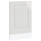 vidaXL Geschirrspülerblende Kalmar Hochglanz-Weiß 45x1,5x57 cm