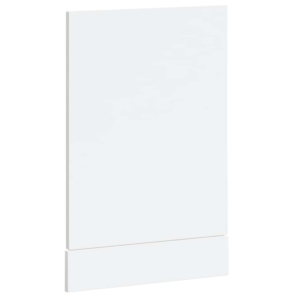 vidaXL Geschirrspülerblende Kalmar Hochglanz-Weiß 45x1,5x57 cm