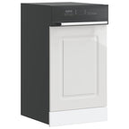 vidaXL Geschirrspülerblende Kalmar Hochglanz-Weiß 45x1,5x57 cm